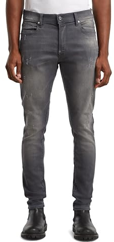 G-STAR herr Revend Skinny Jeans , Grå (Lt Aged Destroy 6132-1243), 27W / 30L