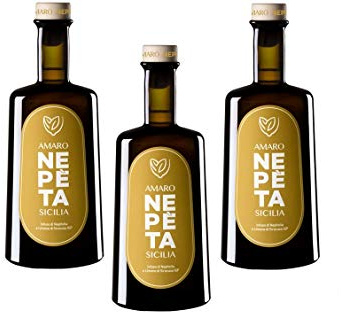 Sicilia Bedda - Nepeta Amaro infuso di Nepitella BIO e Limone di Siracusa IGP - Box 3 Bottiglie da 50 Cl - Gusto Intenso e Raffinato