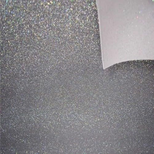 StoffBook silber-glitzer Moosgummi 2mm Glitzer, EVA Foam Bastelmaterial, Schaumstoff zum Basteln, Bastelset Kinder, für Dekoration & Cosplay Stoff, d000