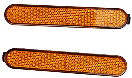 Keenso 1 Paar Elektroroller Reflektierende Streifen Vorne Hinten Seite Radabdeckung Reflektor Nacht Sicherheitswarnstreifen für MI3 PRO2 Elektroroller-Zubehör