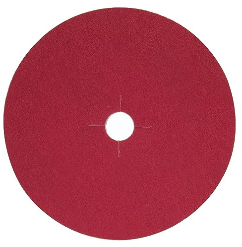 Norton Disco abrasivo per carta termica rossa P50 grana H955 CA, 7 x 7/8 pollici, colore rosso