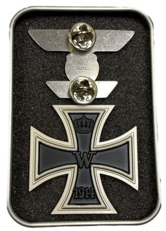 LUOKO Allemand 1914 Première Classe Croix de fer insigne Rommel même médaille allemande broche insigne