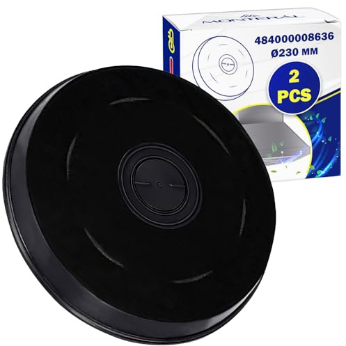 2 stycken aktivt kolfilter för spiskåpa 230 x 25 mm typ E233 med originalkoden 48400008636 för Whirlpool 902980047/2 för Electrolux 11005728 för Bosch - MONTERAL