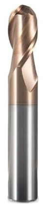 1 STÜCK 2 Flötenschneiden HRC60 0,5 mm 0,75 mm 1,25 mm 2 mm 3 mm 6 mm Fräsbearbeitung Wolframstahl Spiralfräser Kugelkopffräser(2F R1.25xD4x50L)