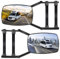 KAOLALI Wohnwagenspiege, 2 Stück Universal Außenspiegel 2er Set, Auto Doppel Seitenspiegel, Außenspiegel Wohnwagen, Anhängerspiegel für Wohnwagen und Caravan, Drehbar und Zusammenklappbar