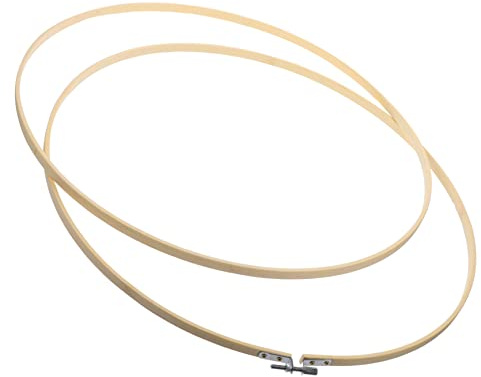 SHINEOFI Bambus Stickrahmen Satz 40cm Rund Selbstgemacht Stickkreis Für Handarbeiten Und Kreuzstich Stickzubehör Zum Basteln Und Heimdekoration
