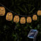 Guirlande Lumineuse Exterieure Solaire Avec 10 Lanterne En Corde De Papier LED IP44 Imperméable, 3.6M Guirlande Solaire Exterieur Guirlande Guinguette Exterieur Solaire Decoration Jardin Balcon Patio