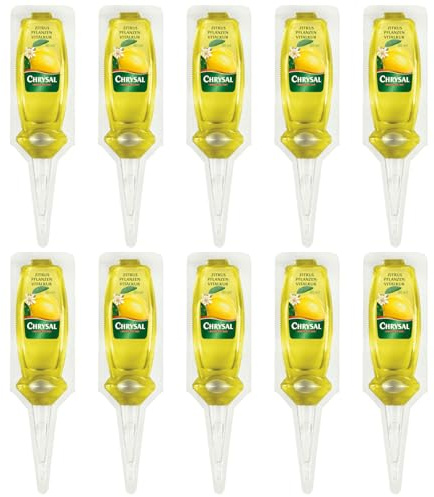 Chrysal Zitruspflanzen Vitalkur - 10x 30 ml Gebrauchsfertige Dünger für alle Zitruspflanzen
