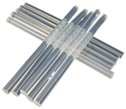 NGNKMPMCTK 11mm Hochviskoser Transparenter Schmelzklebstoffstift Elektrische Pistole Elektrowerkzeuge Zubehör DIY Heißkleber 20 Stücke(100mm)