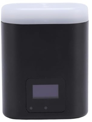 GOWENIC Flash de Cámara Compacto Flash de Zapata Liviano TYPEC Recargable 5600K Cámara Digital con Pantalla Incorporada para Necesidades de Iluminación de Corto Alcance Material ABS (Black)