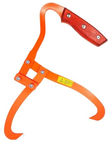 Pinza per legno | robusta pinza in metallo – strumento per il trasporto del legno – per, campeggio, manipolazione del legno, sollevamento e traino, per la silvicoltura
