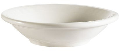 CAC China TGO-32 Tango - Frutero de porcelana blanca de hueso de 3.5 onzas, caja de 36