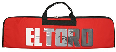 elToro Dynamic Base² Recurvebogentasche für dreiteilige Recurvebögen (Rot) – Bogentasche mit Zubehörfächern, Pfeilröhrenbefestigung, robustem Reißverschluss