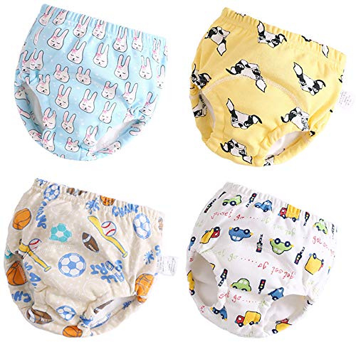U0U erwear Size 2T,3T,4T,Waterproof Underwear for Kids Yellow 3T