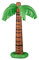 Relaxdays 4X Palma Gonfiabile, Originale Decorazione da Piscina, Gonfiabile, Accessorio Estivo, H: 80 cm, Verde-Marrone