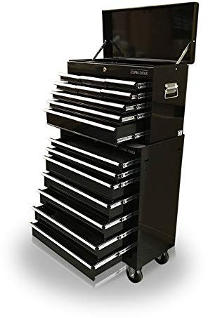 US PRO 16 DRAWER ROLL CABINET MECHANIC TOOL BOX (black)
