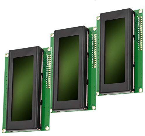 AZDelivery 3 x HD44780 2004 LCD Display 4x20 Zeichen mit grünem Hintergrund und schwarzen Zeichen kompatibel mit Arduino und Raspberry Pi inklusive E-Book!