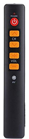Socobeta Universal Remote Control Replaecment Learning Smart Controller with Big Buttons for TV STB DVD(Orange)