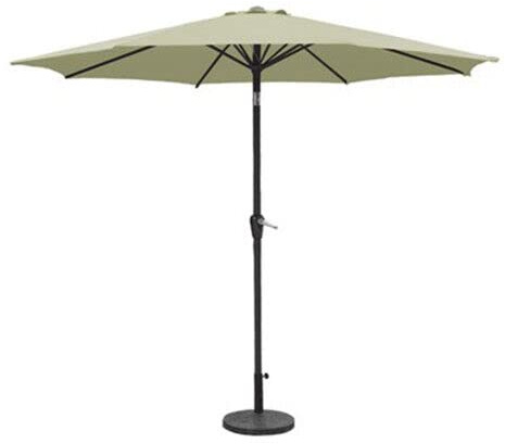 Vivo Technologies 2.7M Garden Parasol Sun Shading Umbrella with Tilt & Crank Mechanism UV Waterproof Patio Parasol Sun Shade Protection for Outdoor, Garden and Patio Beige