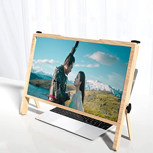 AKAZI Laptop Screen Magnifier, Laptop Computer Screen Magnifier, Expanders Bracket Magnifiers Projector Screen Magnify, Compatible with Tablet (B)
