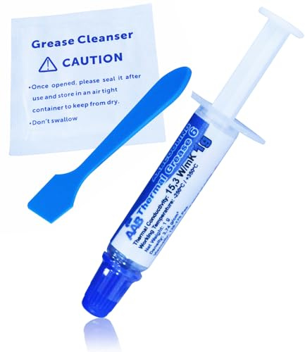 AABCOOLING Thermal Grease 6-1g Extremt Högeffektiv, Värmeledningsförmåga 15,3 W/mK, Termisk sammansatt pasta, CPU, GPU, Värmeledningspasta, leder värme perfekt, Säkerställer stabilt arbete, Kylpasta