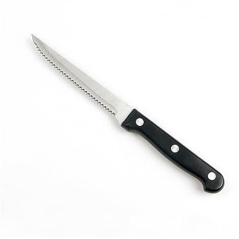FBITE Cuchillo de cocina for pan, cuchillo serrado for bistec de acero inoxidable, cuchillo for bistec occidental for comida occidental