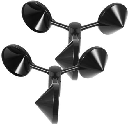 FUNOMOCYA 2stücke Windmessbecher Abs Gehäuse Für Außensensor Wetterstation Windgeschwindigkeitsmesser Windrichtungsmessung Wetterfest Leicht Und Einfach Zu Montieren