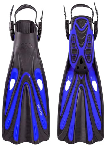 Divers Supply Sea Elite F1 Scuba Fins (Blue, Medium/Large)