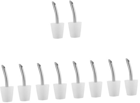 POPETPOP 10pcs Outdoor Kettle Extension Nozzles for Camping and Easy to Clean Lightweight Stainless Steel Spouts for Pouring Water Without Spills