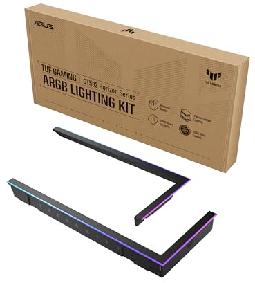 ASUS TUF Gaming ARGB Lighting Kit for GT502 Horizon Series (Black) 2X Outer Edge ARGB Frame, Vibrant System Lighting, Easy Installation Magnetic Design, Aura Sync