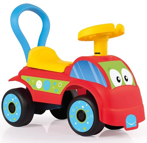 Dolu Walk & Drive Foot to Floor Pink Ride On Car - Race Car Ride-On Toy for Toddlers & Infants (12 to 36 Months) - Red