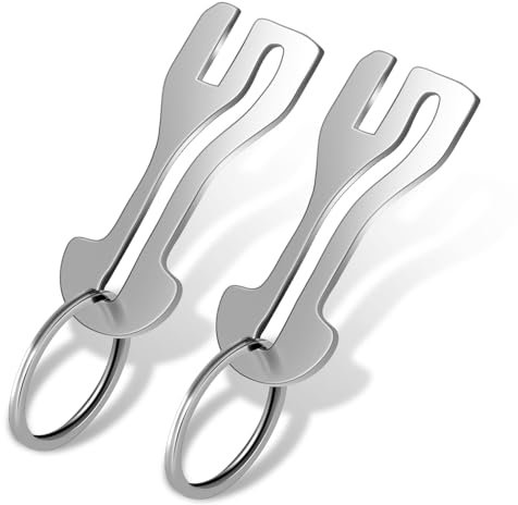 2 Pezzi per Carrello Della Dpesa, in Acciaio Inox, Chip per Carrello Della Spesa Rimovibile Come Portachiavi, Strumento per Carrello Della Spesa