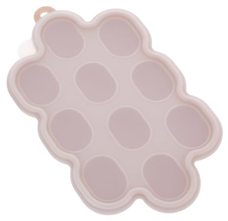 Supvox Silikon-eiswürfelform mit Deckel für Babynahrung Gefrierschale aus Silikon zum Aufbewahren von Lebensmitteln Leicht zu Reinigen und Wiederverwendbar