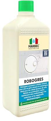 Robogres Détergent concentré à faible moussage pour le nettoyage des sols en grès cérame avec un robot laveur de sol. Nettoie en profondeur et sèche rapidement. (1LT)