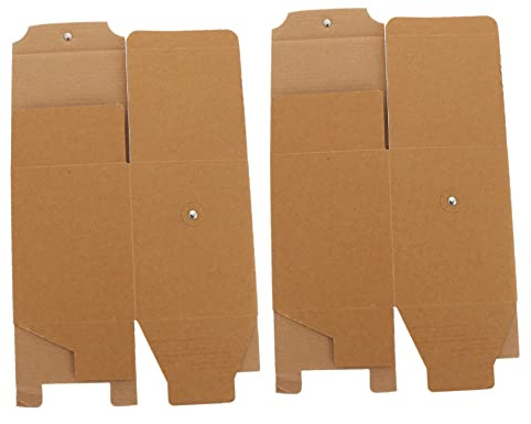 PACKOVE 2stücke Kraftpapier Aufbewahrungsboxen Für Kerzenbecher Tassen Verpackungskasten Tragbar Seifenkerzenhalter Geschenkaufbewahrung Lagerung Container Aromatherapie Kerze Box