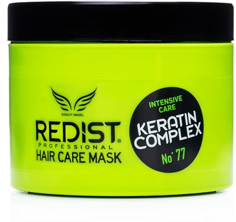 Redist Keratin Haarmaske 475 ml – Intensive Repair & Nourishing Treatment with Keratin Complex | Strengthens, Smooths & Restores Shine for Dry, Damaged & Colortreated Hair | Salon Formula