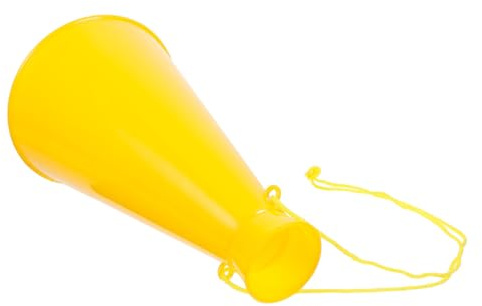 BESPORTBLE Plastik Lautsprecher Krachmacher für Sportveranstaltungen Party Tröte Gelb für Fußballspiele Geburtstage und Outdoor Feiern