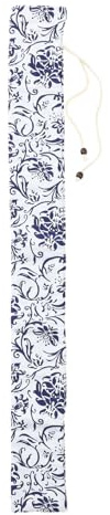 MAGICLULU Portable Flute Protective Bag Simple Style for Clarinet and Flute White Cotton Cloth Dustproof Storage Pouch with Adjustable Length Wind Instrument Carrying Case for Music