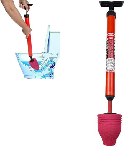 High Pressure Toilet Plunger, Air Power Drain Clog Remover Tool, Reusable Toilet Unblocker for Toilets, Sinks, Baths & Drains, Practical Bathroom Cleaning Gadgets