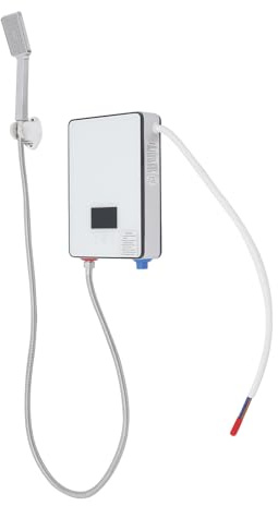 Elektrischer Durchlauferhitzer 6500 W, Instant-Durchlauferhitzer für Badezimmer, Küche, Handdusche, LED-Touchscreen, Anti-Verlust, Überhitzungsschutz, Wandmontage, kompakt, modern