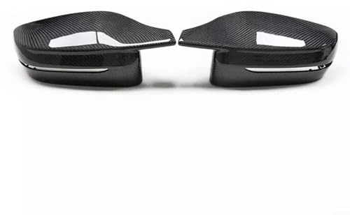 HpLive Kohlefaser Seitenspiegelabdeckung Kompatibel Mit Für BMW Für G20 G22 G23 G26 G30 2018-2022, ABS Spiegelkappen Ersatz