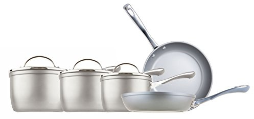 PRESTIGE 13310 Prism Induction Aluminium Saucepan and Frypan, Silver, Set of 5