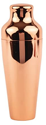 Olympia DR608 - Coctelera francesa acabado cobre de acero inoxidable para profesionales de la coctelería, preparación de cócteles y bebidas, utensilios de bar