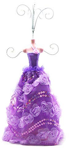 Blancho Bedding [Princess] Mannequin In Evening Gown Jewelry Holder Purple