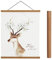 Sanauto Barre magnétique en bois pour posters - 80 x 60 cm - 80 x 120 cm - 80 cm - teck