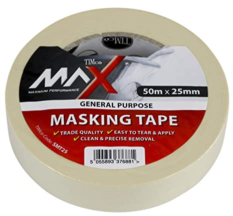 TIMCO Kreppband, cremefarben, 50 m x 25 mm