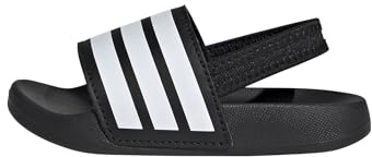 adidas Unisex Baby ADILETTE ESTRAP SLIDES INFANTS, Core Black/Cloud White/Core Black, 9 UK Child