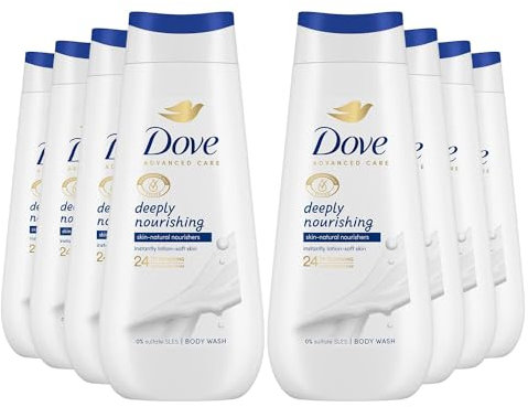 Dove Advanced Care Sulphate Free Body Wash for Women Made with Skin-Natural Nourishers and Micromoisture Provides 24 Hours Renewing Lotion-Soft Softer Skin, 225ml