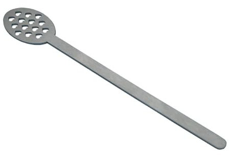 Feuerfest 123 GmbH Honiglöffel Herz aus Edelstahl - Für Honig, Cremehonig oder Sirup - Honig Dipper aus Metall, Holz Alternative - Honey Spoon Honigstab Honigheber - Made in Germany [18,5 cm]
