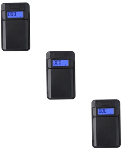 PRETYZOOM 3 Stück Hochpräzise Digitale Waage Für Schmuck in Gramm Mini-taschenwaage Tara-funktion Für Den Home Store